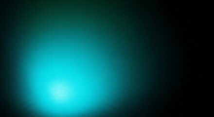 Fototapeta premium Glowing Cyan and Teal Gradient Abstract Background with Subtle Particles