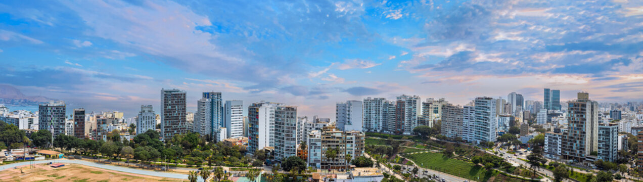 Barranco's upscale oceanfront residences in Lima, Peru
