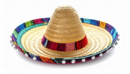 hat on the white 