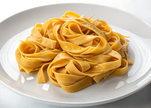 tagliatelle on a plate