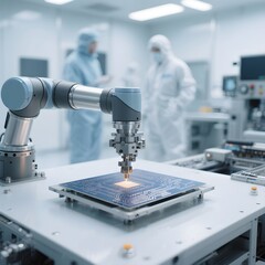 실리콘웨이퍼_로봇팔_클린룸_자동화공정