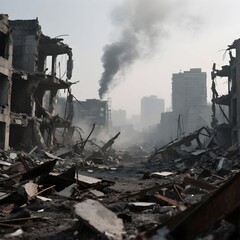 전쟁폐허도시풍경