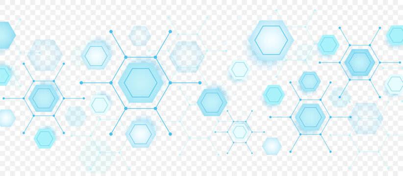 Molecular structure and genetic engineering, atom, neural network, neurons, DNA molecule. Scientific research concept for healthcare, medical, technology, chemistry, science template presentation