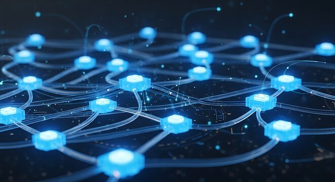 Interconnected Network - A Visual Representation of Modern Technology.