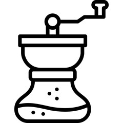 coffee grinder line icon