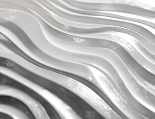 Obraz premium Abstract wavy surface, light gray and white, with subtle texture