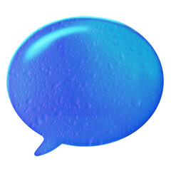 speech bubbles on blue background