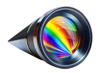 Prism Lens  Bomb Stock Image In White Background