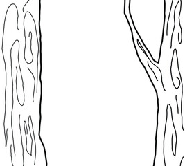 Tree trunk outline sketch.eps