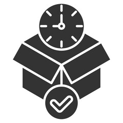 Fulfillment Glyph Icon Element For Design