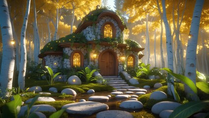 Tropic Dawn Manor - Classic Houses in the wilderness surrounded by vibrant landscapes and tranquil charm, a hidden retreat uniting rustic beauty with the spirit of the wild