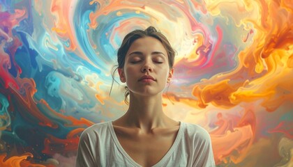 Inner Peace: A Serene Portrait of Mindfulness and Tranquility