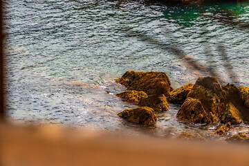 Paisaje en Cudillero, Asturias, España.