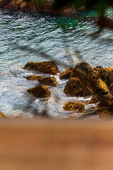 Paisaje en Cudillero, Asturias, España.
