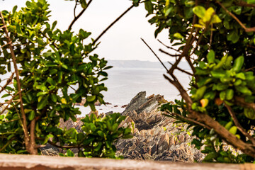 Paisaje en Cudillero, Asturias, España.