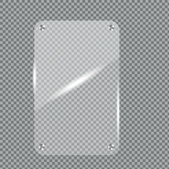 Glass transparent banners 