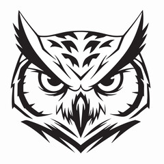 Obraz premium Owl mascot head vector illustration