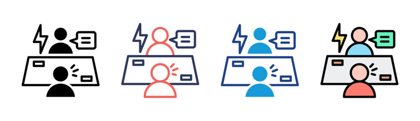 Dispute Icon Set Multiple Style Collection