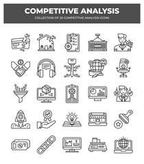 Competitive Analysis: 25 Essential Business Strategy Icons