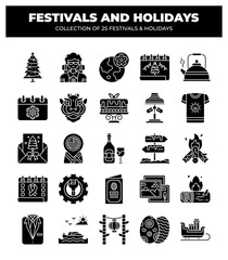 Collection of 25 Festivals and Holidays. A Celebration of Culture and Traditions
