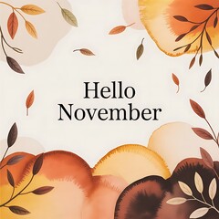 autumn background with leaves