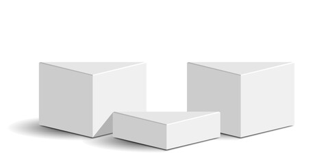 Triangle block podium stage platform pedestal vector for product display, awards, and elegant showcases. Useful for illustrating a sophisticated background, a luxurious space, or a corner stand.