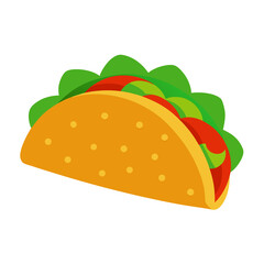 Vector of Tacos on white background