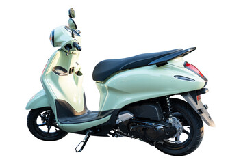 scooter motorcycle isolated on transparent background, PNG Format