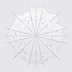 Abstract Geometric Spiderweb Design