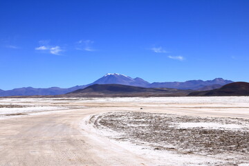 The Salar de Chiguana salt flats, near San Juan in the Nor Lipez province, Uyuni, Bolivia