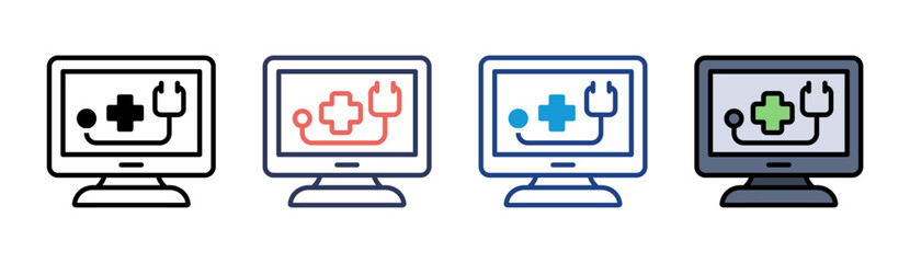 Digital Repair Icon Set Multiple Style Collection