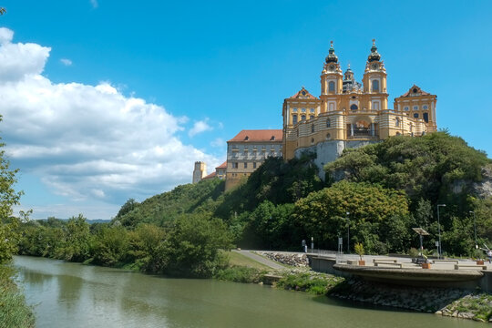 Melk Abbey and Danube river