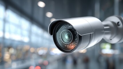 Security Camera Surveillance System in Public Space, Safety and Protection