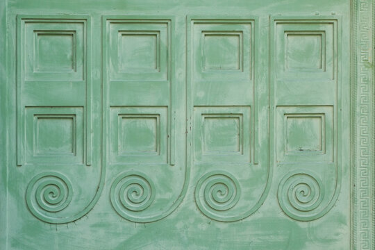 Close-up of art nouveau architectural detail