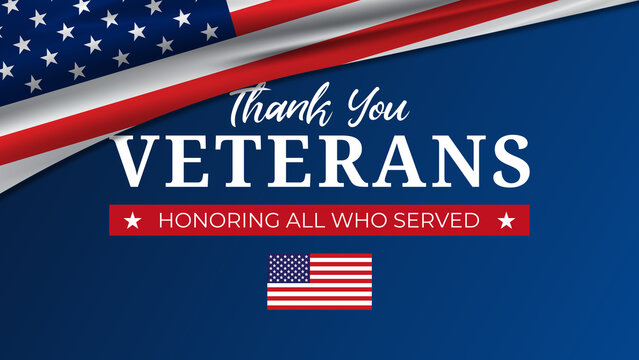 Veterans Day USA Background - Powered by Adobe