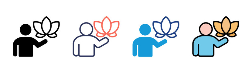 Wellness Program Icon Set Multiple Style Collection