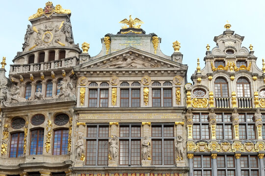 Ornate guild houses at Grand Place