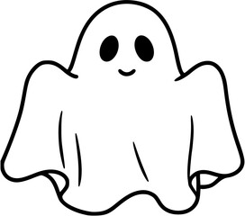 Cute Halloween Ghost sheet clean