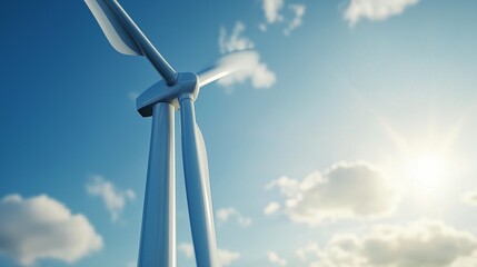 Wind turbine in the middle of a field. Video of a wind turbine with realistic data. Business sustainability processing data wind dynamics energy. A wind turbine situated in the lifestyle center of a.