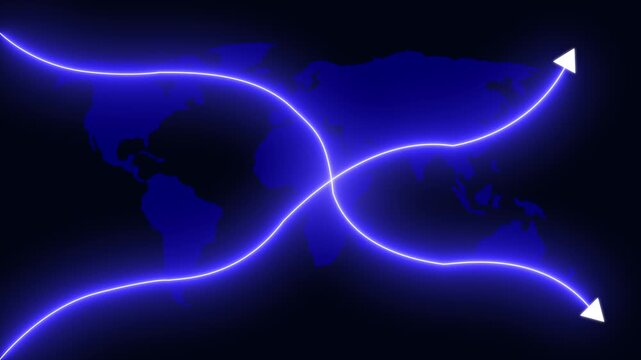Quality and Cost Control Concept with Glowing Neon Line Animation. Digital Business Data Graph Icon, Productivity and Efficiency Improvement, Company Expense and Quality Management for Cost Reduction.