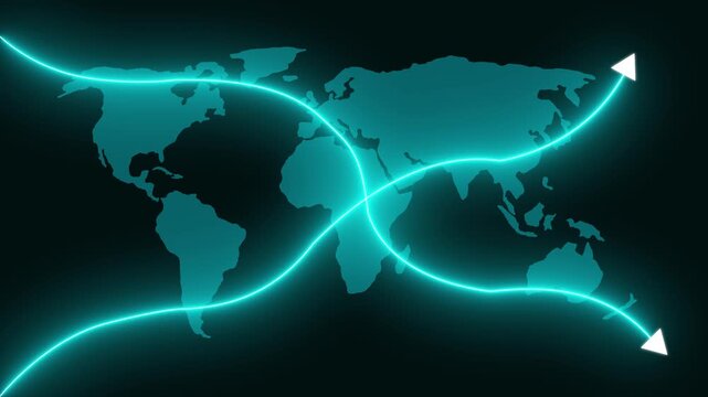 Quality and Cost Control Concept with Glowing Neon Line Animation. Digital Business Data Graph Icon, Productivity and Efficiency Improvement, Company Expense and Quality Management for Cost Reduction.