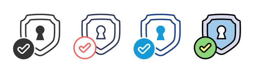 Access Control Icon Set Multiple Style Collection