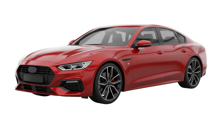 Sleek red sedan showcasing modern automotive design and luxurious performance for discerning drivers seeking sophisticated transportation and an elevated driving experience.