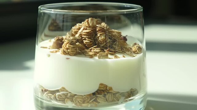 Yogurt parfait with granola