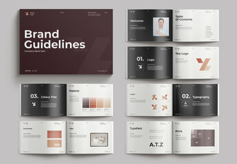 Modern Branding Style Guide Layout