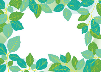 Background nature freehand Leaf background. Leaf nature style with space for text - design for background social media, postcards, poster, business card, flyer, brochure other.