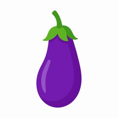 Vibrant Eggplant Illustration A Fresh and Delicious Vegetable.