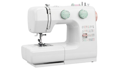 Modern White Electric Sewing Machine for Home Use
