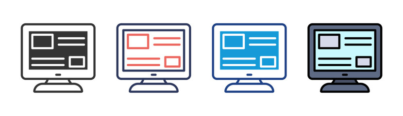 Digital Finance Icon Set Multiple Style Collection