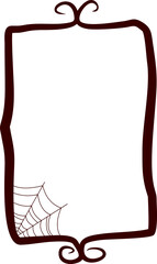 Halloween Spider Web Frame